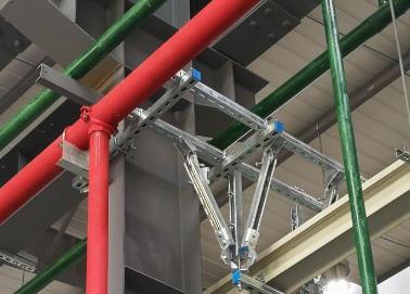 庆安该抗震支架的整体式支吊架结构协调性好
